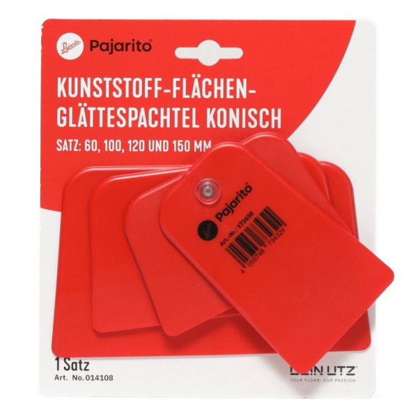 Kunststoff-Glättspachtel, 4er Set